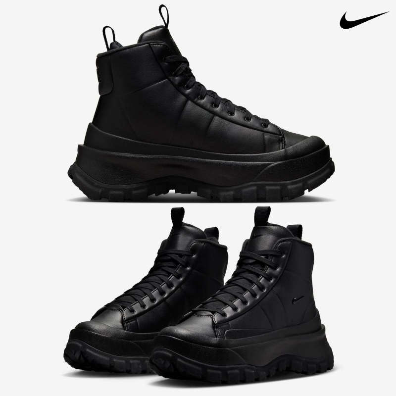 [NIKE] ナイキ スニーカー ブレーザー ローム MID ウィメンズ ウィンタライズド シューズ / BLACK