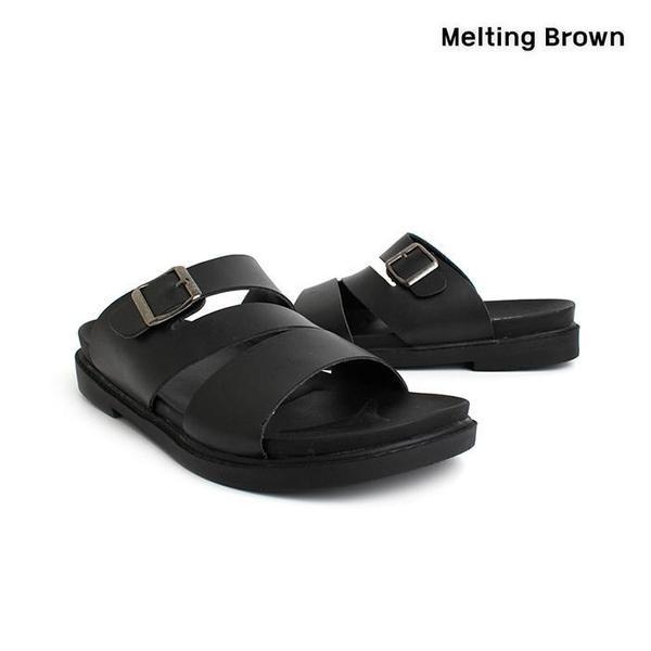 メンズデイリークッションバックルスリッパ