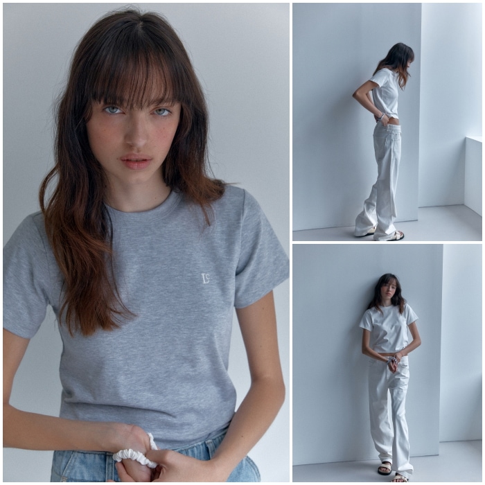 【LOW CLASSIC】 ORGANIC SILKET Lc MINI T-SHIRT : 5COLORS