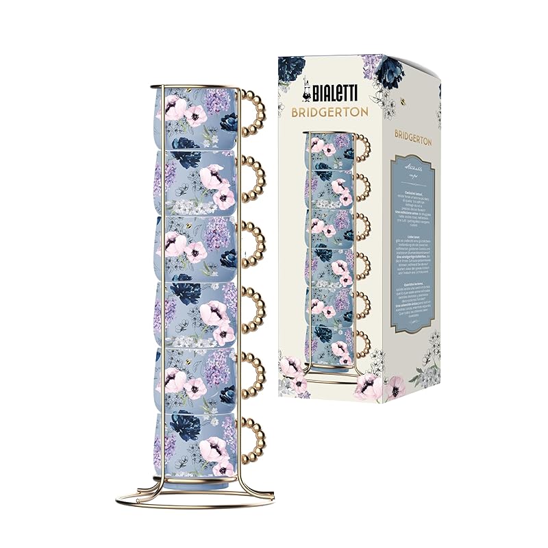 Bialetti (ビアレッティ) スタッカブルカップ ブリジャートンブルー６個セット