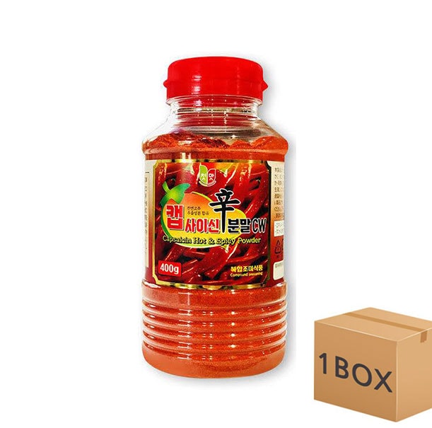 チョンウ　激辛カプサイシン 粉末400g　ｘ　12本 韓国食品 韓国料理/韓国食材/