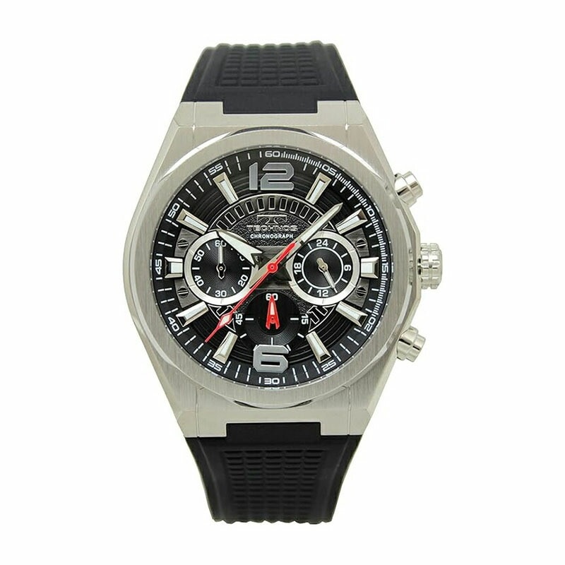 腕時計 T8B84SB メンズ ブラック クロノグラフ 10気圧防水