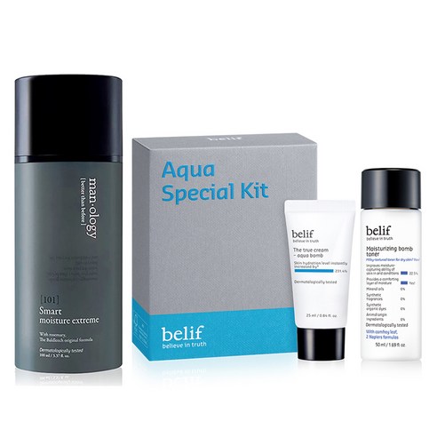 韓国コスメ premium Belief メンズオロジー 101スマートモイスチャーエクストリーム 100ml + Belief ザ・トゥルークリーム1セット