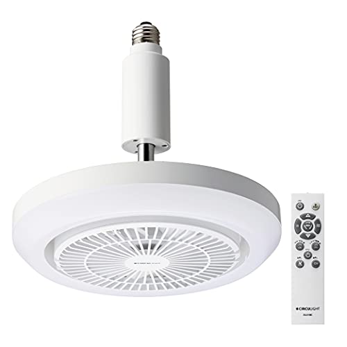 ドウシシャ サーキュライト メガシリーズ E26モデル 調色3段階 調光5段階 風量5段階 リモコン付き 昼光色昼白色電球色