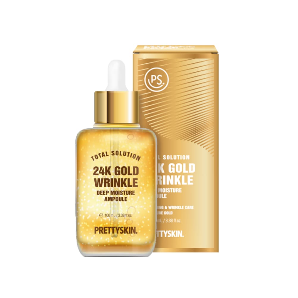 Qoo10] プリティースキン 24K ゴールド アンプル (95ml) : スキンケア