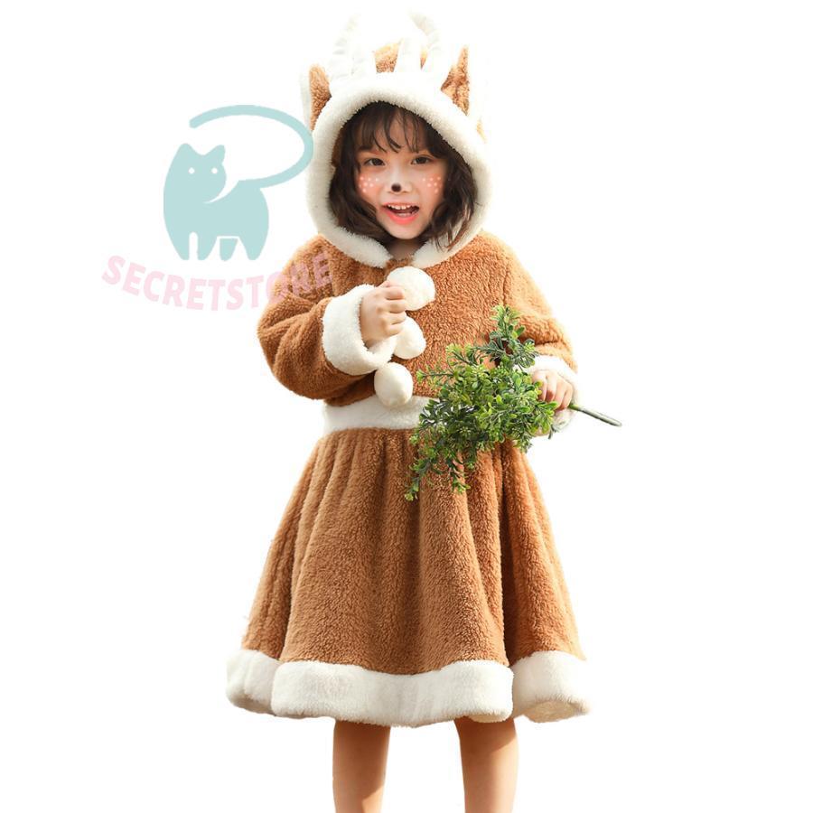 【 2025新作最安値に挑戦】 クリスマス サンタ コスプレ キッズ ドレス 可愛い トナカイ サンタコスプレ クリスマス 鹿 サンタクロース サンタ衣装 子供用パーティー 学園祭 仮装 4,599円