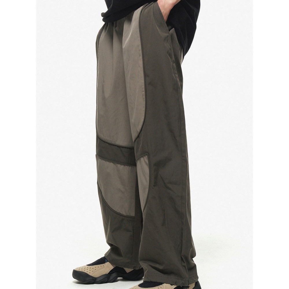 CPGN パイピングカーブパンツグレー