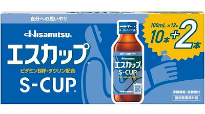 他サイト： 【指定医薬部外品】エスカップ 100ml×12本 栄養ドリンク 疲労回復・栄養補給に タウリン・ビタミンB群配合の商品画像
