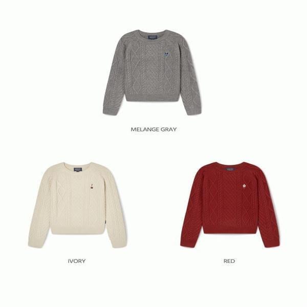 女性スティーブアランケーブルセーター / Steve Aran Cable Sweater_A WHKAF4T12F