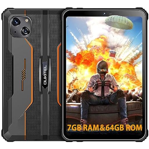OUKITEL RT3 防水タブレット ANDROID12タブレット防水防塵耐衝撃タブレットPC 7GB RAM&64GB ROM (1T まで拡張可能) 8コアプロセッサ HELIO P22 515