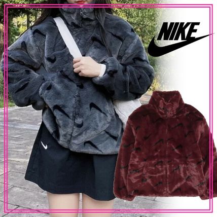 NIKE正規品 レディースプリント人造ファージャケット DQ6843-258 DQ6843-070 DQ6843-652