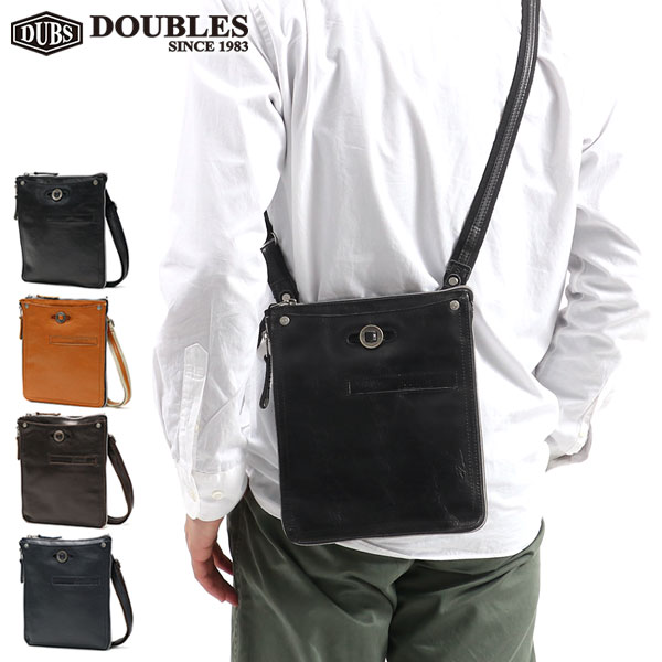ダブルス ショルダーバッグ DOUBLES バッグ 斜め掛け タテ型 レザー HARVEST ハーヴェストレーベル ムスタッシュ メンズ レディース YHB-1691