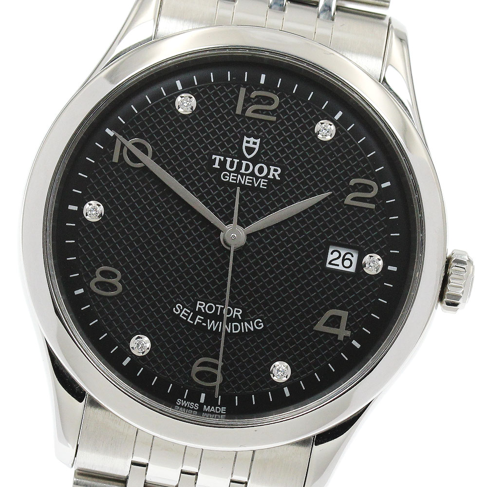 チュードル TUDOR 91550 1926 デイト 6Pダイヤ 自動巻き メンズ 保証書付き_920854【中古】