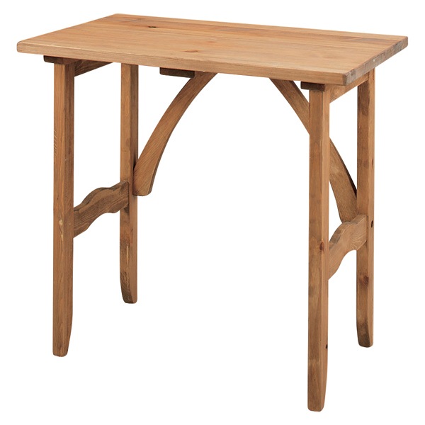 デスク 天然木 オイル仕上 カントリー 幅75cm 机 テーブル パソコンデスク PCデスク 木製 作業台 木目 ナチュラル 素朴 天然木製 カントリー風 カントリー調 シンプル 14,126円