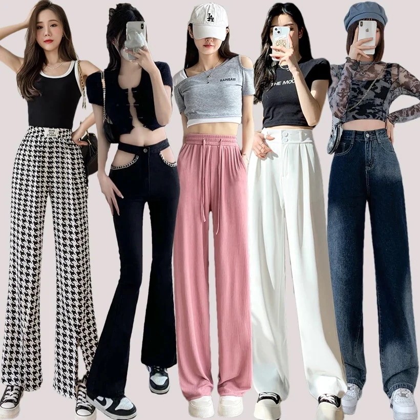 デニム ロング パンツ レディース ワイドパンツ ボトムス 美脚 シンプル 体型カバー ハイウェスト カジュアル おしゃれ 通勤 普段着 お出掛け