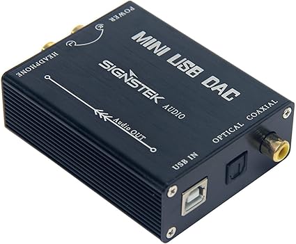 Signstek Audio USB-DAC ヘッドフォンアンプ/コンパクトでUSBケーブル付き 小型