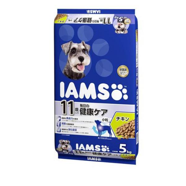 (IAMS) ドッグフード 11歳以上用 毎日の健康ケア チキン 小粒 5kg