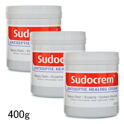 Sudocrem Antiseptic Healing Cream 400g　3個セット　スドクリーム　軟膏 海外直送：日時指定不可　国際書留郵便発送