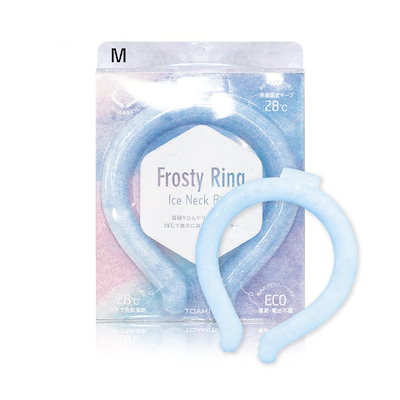 他サイト： 【在庫限定】大ヒット商品 ネックリング TOAMIT アルミ包装パック入り 凍るネッククーラー フロスティリング ブルーのみ Mサイズ Lサイズ 28℃以下で自然凍結 冷却 繰り返し 使用の商品画像