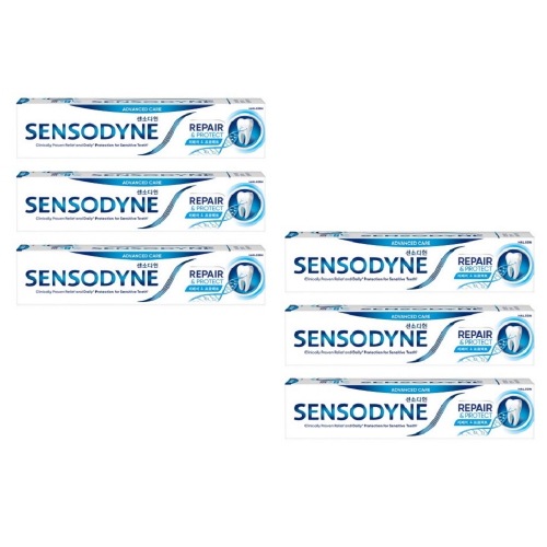 センソダイン リペアアンドプロテクト歯磨き粉 100g 6個 口腔ケア しみる歯 歯茎ケア 爽快な歯磨き 衛生用品大量
