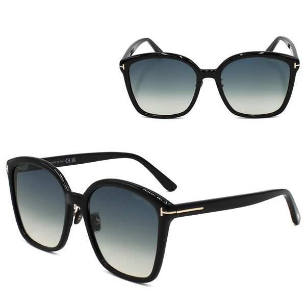 サングラス FT1054-K/S 01B 59 TF1054-K ブラック ブルーグラデーション アジアンフィット EYEWEAR メンズ レディースサングラス