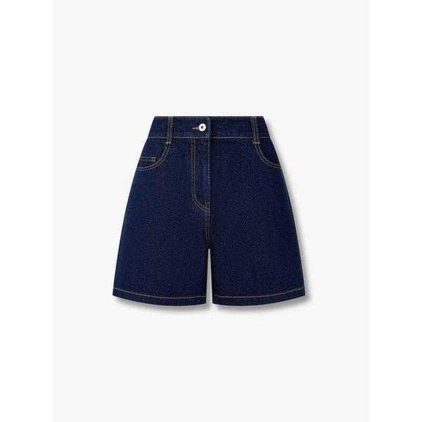 デニムツイルバックバンディングショートパンツ_ダークネイビー9176262983