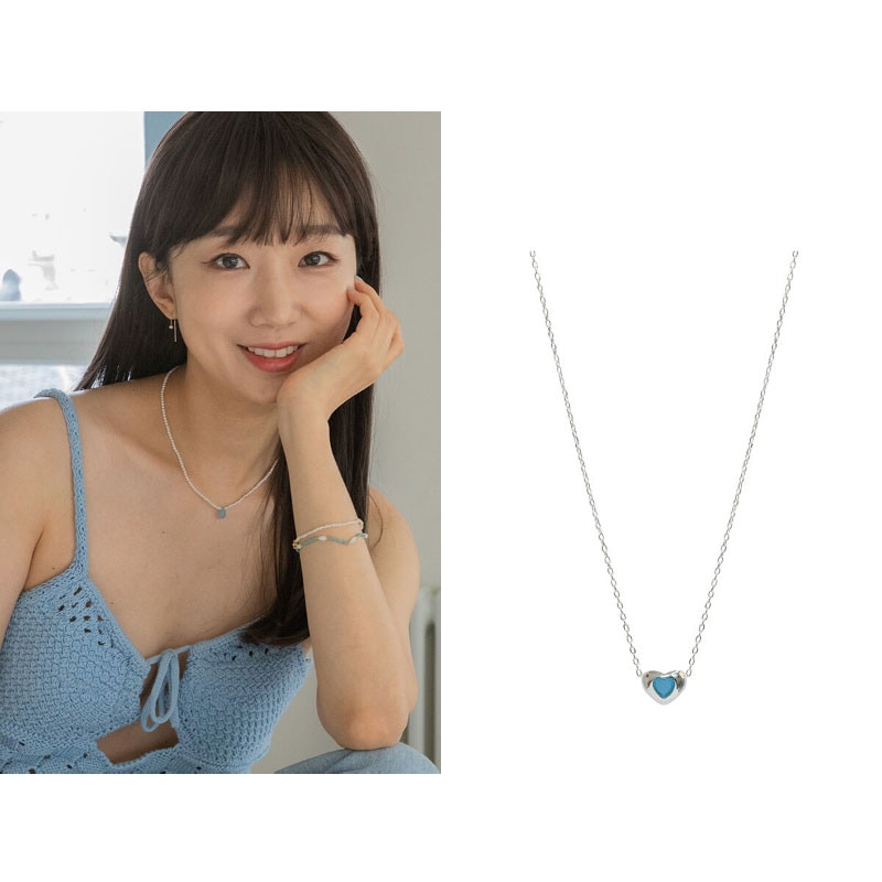 [SLIVER925]ICE HEART NECKLACE/韓国ファッション/韓国ファッションスタイル/韓国ストリートファッション/SNSで人気/韓国の人気ブランド