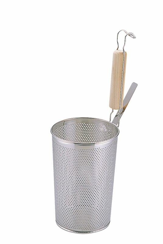 三宝産業 UK18-8パンチング 木柄深型底平煮ざるうどんてぼ 5,205円