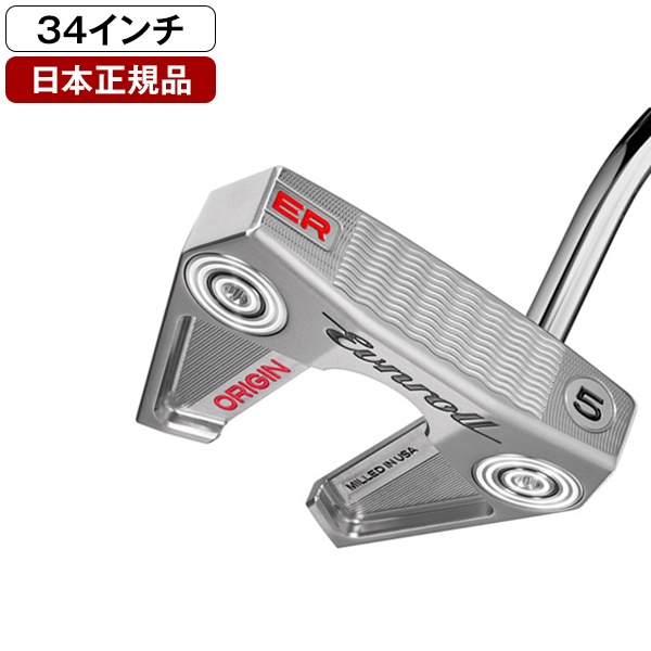 日本正規品 イーブンロール ORIGINシリーズ パター 2026年モデル HEPT 000285 ER5 34インチ Winged Mid-Mallet