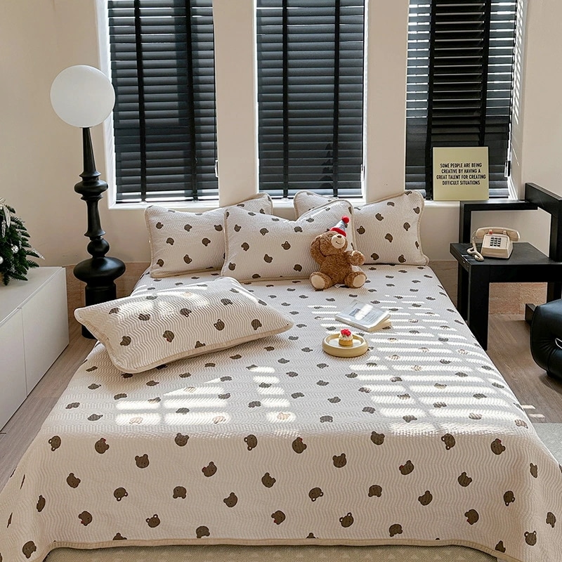 ベッドカバー 三点セット 天絲 モダール ベビーフリース 両面使用 保温性 すべり止め 寝具セット