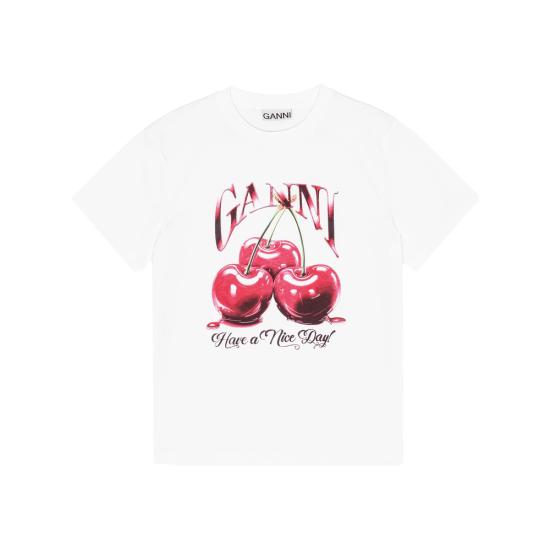 GANNI Women Tops T4004 151 WHITE