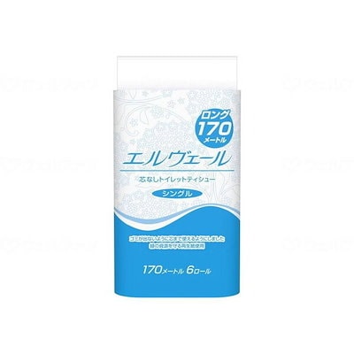 他サイト： エルヴェールトイレットティシュー 芯なし723282_1339 メーカー直送の商品画像