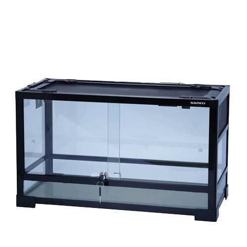 爬虫類ケージ　三晃商会　パンテオン　ブラック　ＢＫ６０３５（６０．５X３０．５X３５ｃｍ）　爬虫類　ケージ　お一人様１点限り　ＣＲＣ17―15―05―60―00