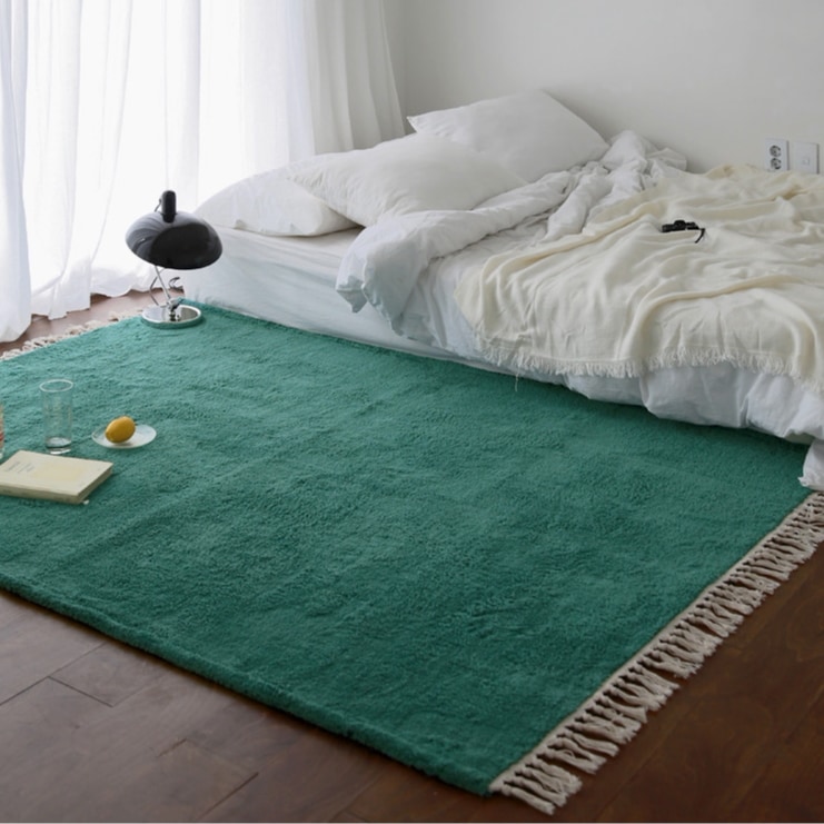 モロッカンウォッシャブルラグ 洗えるラグ Green Ivory Blue Brick 100x100 150x200 170x230 200x270