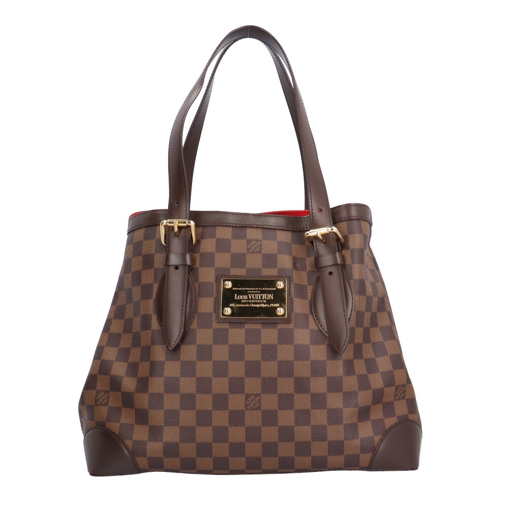 ルイヴィトン ハムステッドMM ダミエ ショルダーバッグ ダミエキャンバス N51204 ブラウン LOUIS VUITTON 中古