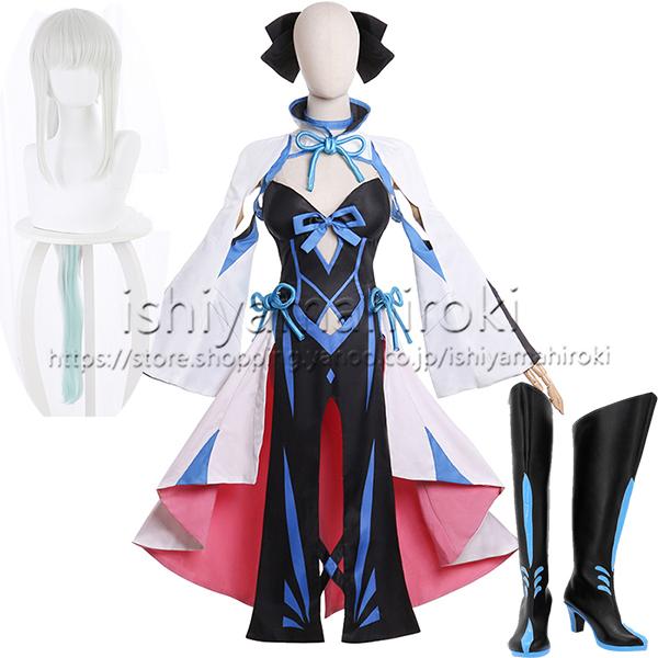 FateGrand Order FGO 風 モルガン Morgan コスプレ衣装 ウィッグ 靴 能 cosplay 仮装 変装 ハロウィンイベント