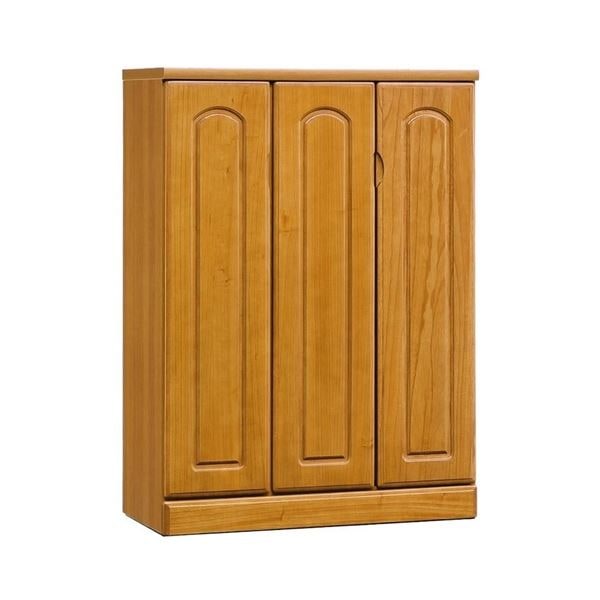 日本製 天然木 シューズＢＯＸ 90cm幅 ライトブラウン 完成品 シューズボックス 下駄箱 靴収納 玄関収納