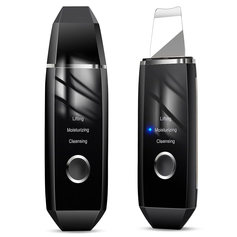 ウォーターピーリング 美顔器 【美顔スタッフのプロが推薦】 超音波ピーリング EMS美顔器 一台4役 自動電源オフ 毛穴ピーリング IPX5防水 多機能美顔器 超音波振動 イオン導出 イオン導入 毛穴