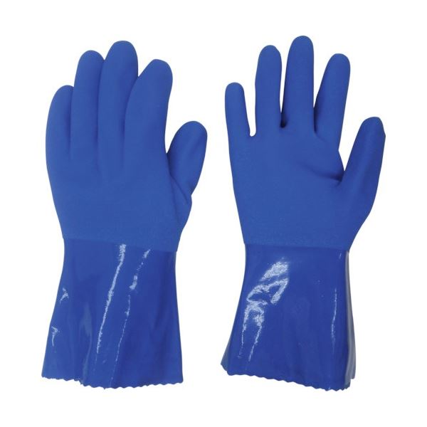 （まとめ）東和コーポレーション ビニスター ニュー耐油 L ブルー 068-L 1袋（3双）[x3]