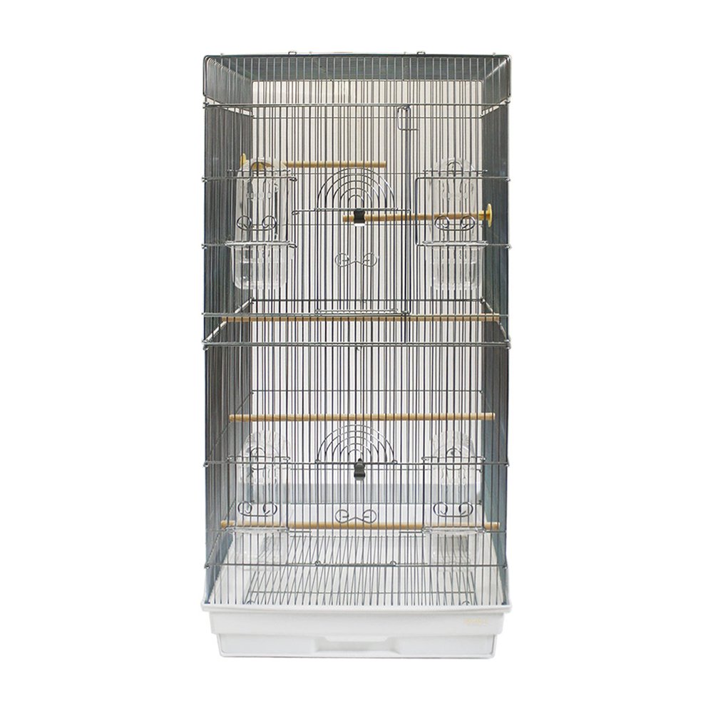 鳥かご　ＨＯＥＩ　４６５ロング　ホワイト　（４６．５X４６．５X９４ｃｍ）　オカメ　中型インコ　オウム　ＣＲＣ55―15―10―10―00