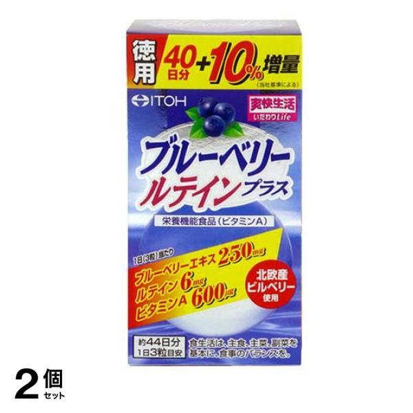 井藤漢方 ブルーベリールテインプラス 132粒 ( 徳用) 2個セット