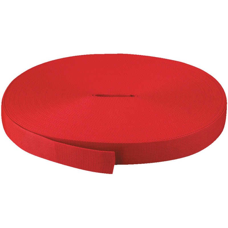 トラスコ中山　PPベルト幅30mmX長さ50m 赤　PPB3050