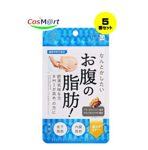 【5個セット】 なんとかしたい お腹の脂肪！ 28粒 お腹の脂肪 (4571169854798-5)【ゆうパケットにて発送】