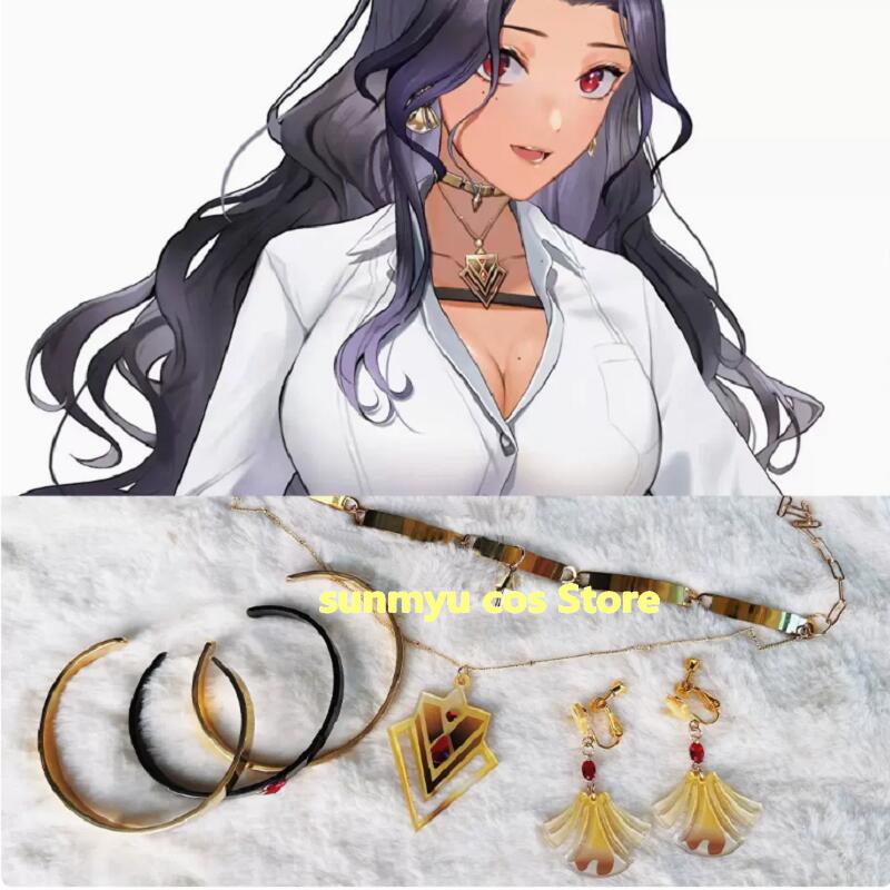 バーチャルYouTuber　にじさんじ　Scarle Yonaguni スカーレ ヨナグニ コスプレ道具　イヤリング　ネックレス　腕輪 チェーン アクセサリー