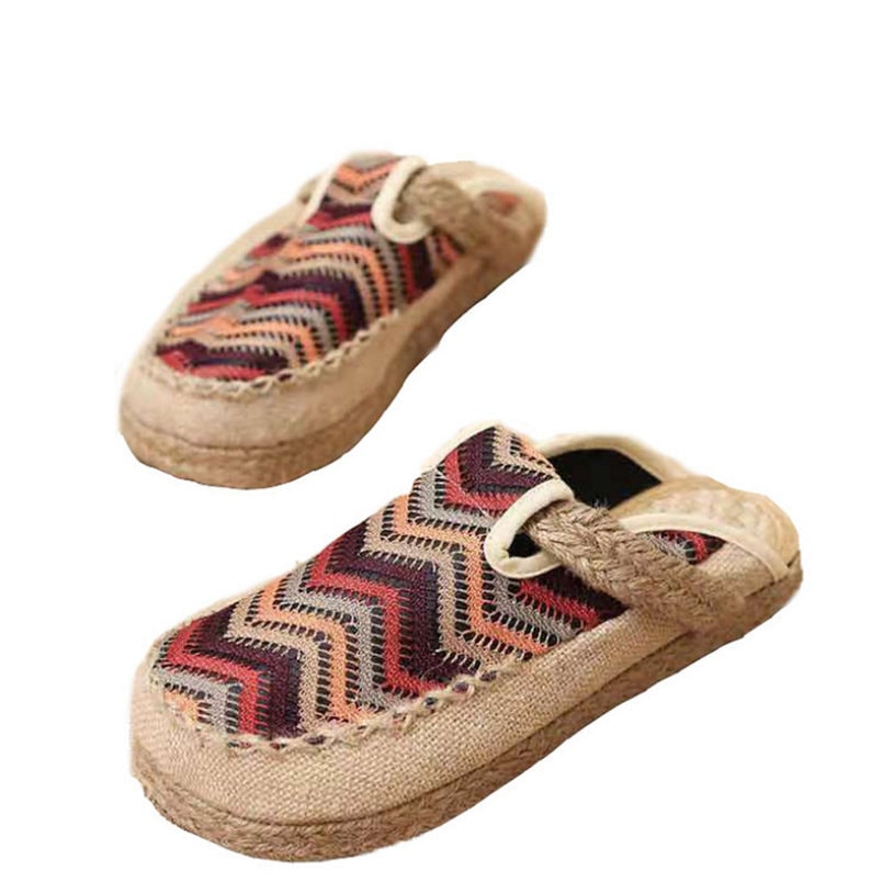 クーポン スリッポン レディース ジュート巻き スリッポン エスパドリーユ 綿麻 ミュール スニーカー 靴 シューズ カジュアル 麻 サンダル ローカット 春 夏 おしゃれ レトロ エスニック ディリ