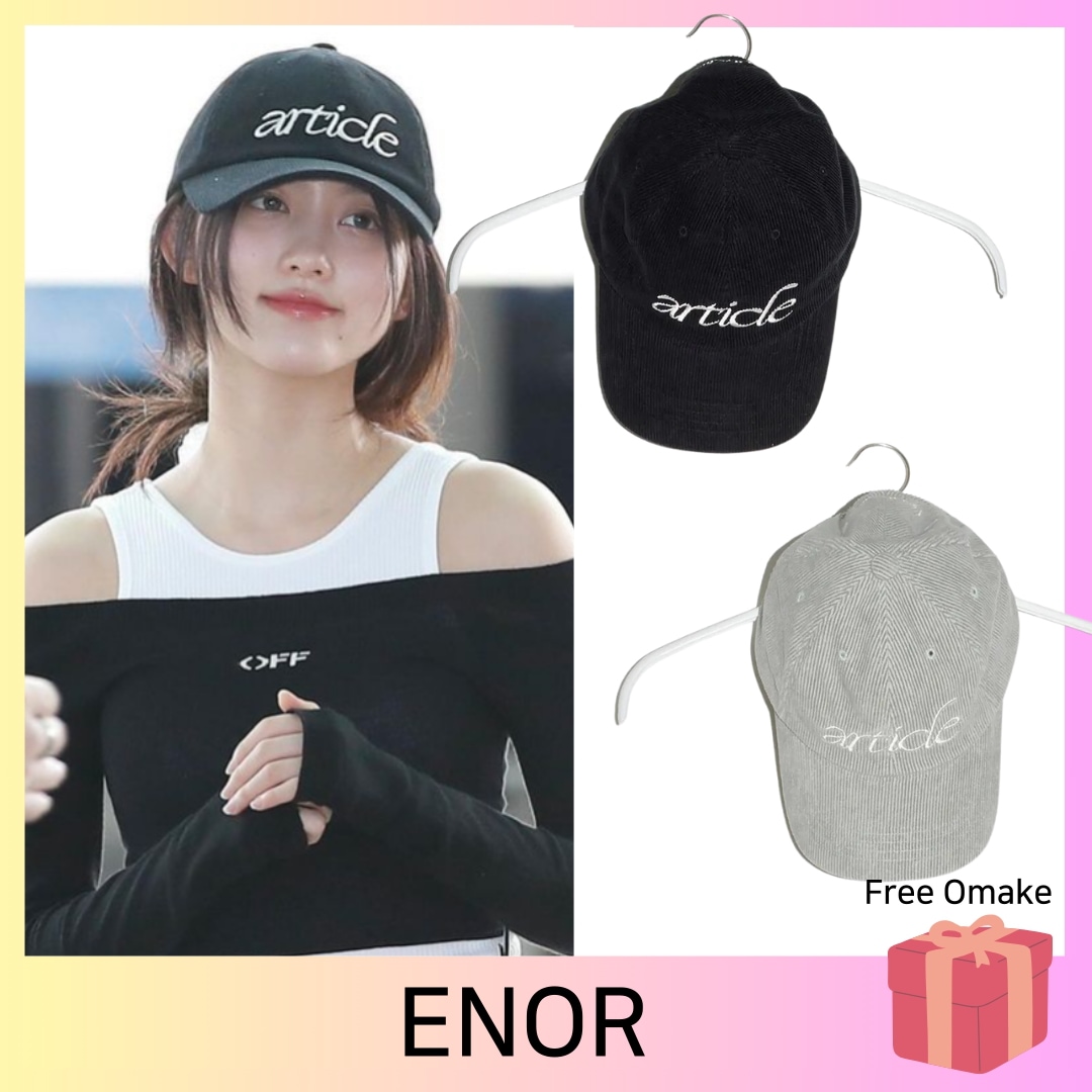[ENOR] [IVE ガウル 着用] ARTICLE CORDUROY CAMP CAP 帽子 2色 韓国ファッション + FREE GIFT
