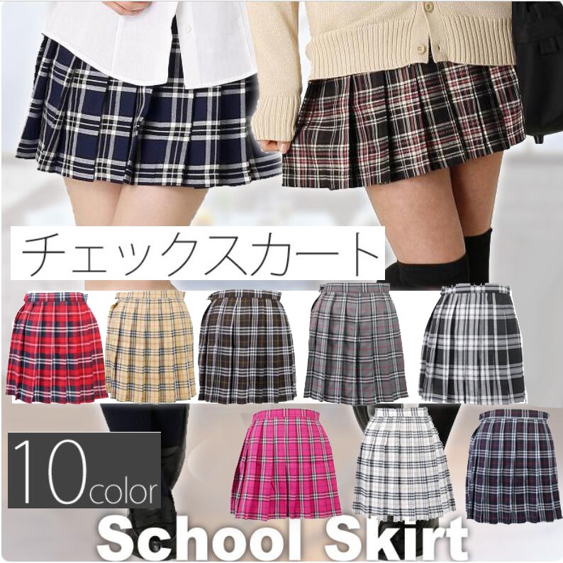 Qoo10 卒業式 ミニスカート チェック柄 入学式 レディース服