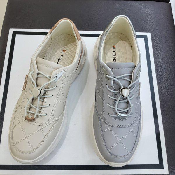 女性 軽量 エアクッション 履きやすい バンディング カジュアル スニーカーOYAEFHZ766 (幸せなデパート)()