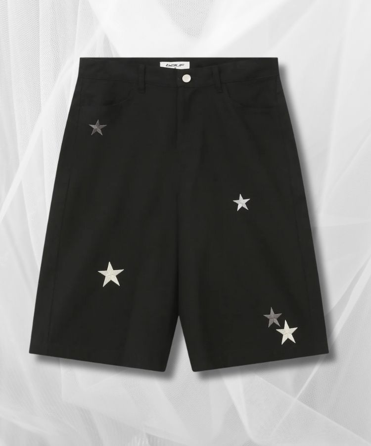 韓国 トレンド 星 ハーフパンツ[BAUF] STAR SYMBOL HALF PANTS 韓国 トレンド 星 ハーフパンツ[BAUF] STAR SYMBOL HALF PANTS