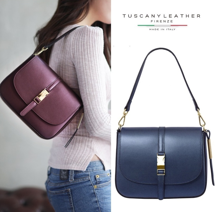 トスカニーレザー Tuscany Leather ナウシカ ２WAYクロスバッグ